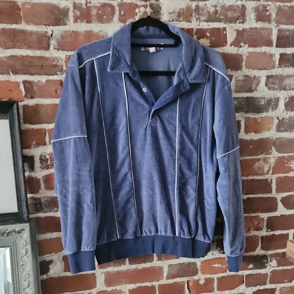 Brady Blue Polo Shirt, Urban Outfitters